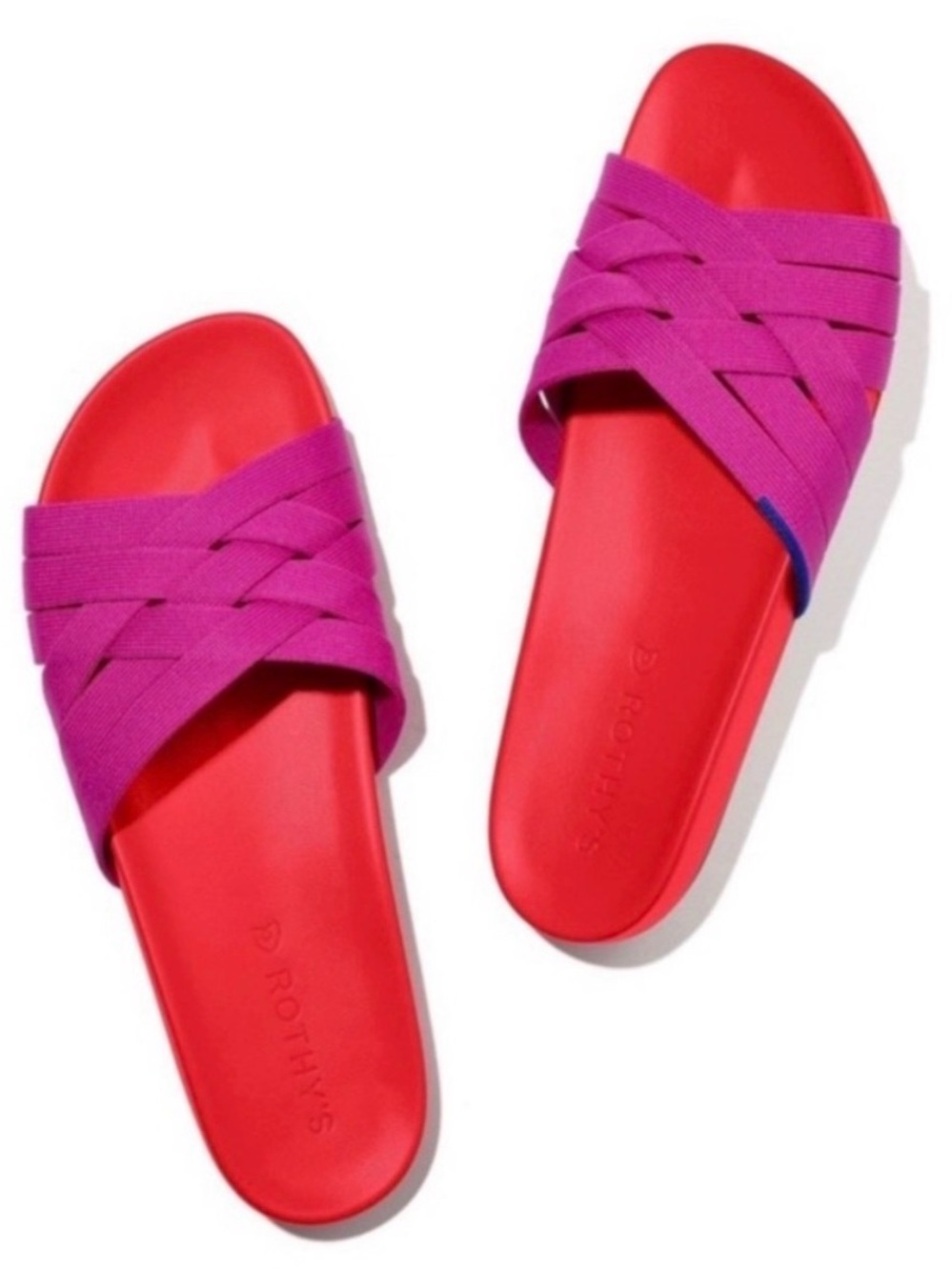 Rothy’s The Slide in cherry red, size 8.5